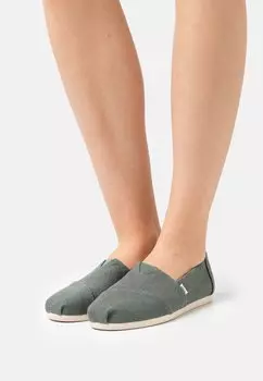 Лоферы TOMS, зеленый