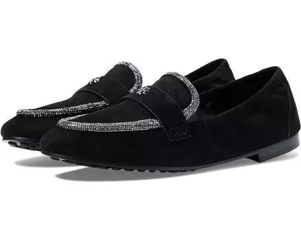 Лоферы Tory Burch Ballet Loafer, цвет Perfect Black/Crystal