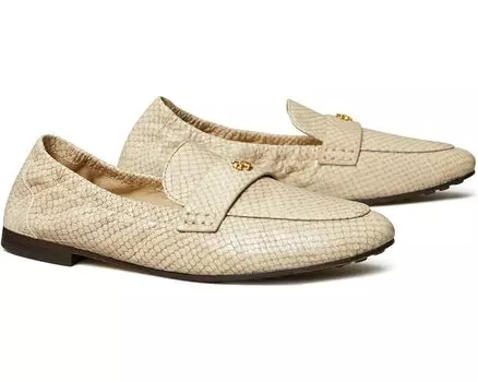 Лоферы Tory Burch Ballet Loafer, цвет Taupe Snake