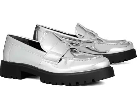 Лоферы Tory Burch Classic Lug Loafers, цвет Argento