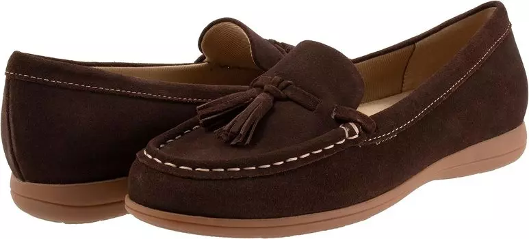 Лоферы Trotters Dawson, цвет Dark Brown Suede