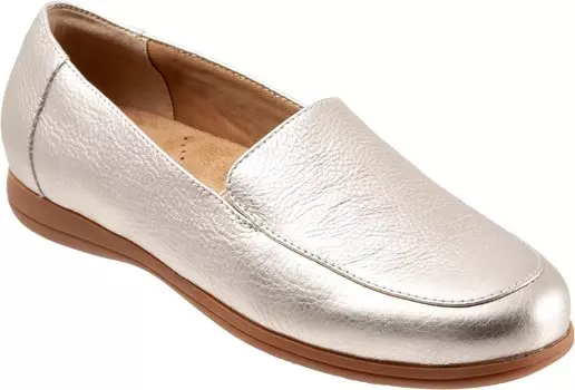 Лоферы Trotters Deanna, цвет Champagne Metallic Leather