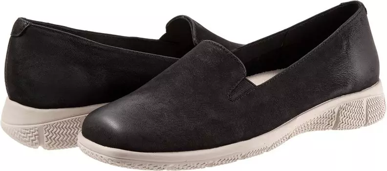 Лоферы Trotters Universal, цвет Black Nubuck