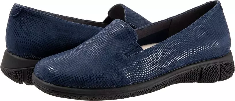 Лоферы Trotters Universal, цвет Navy Mini Dot