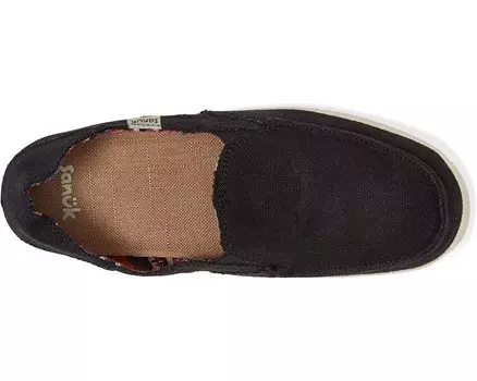 Лоферы Twinny Soft Top Sanuk, черный