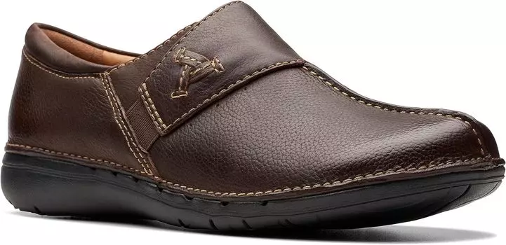 Лоферы Un Loop Ave Clarks, цвет Dark Brown Leather