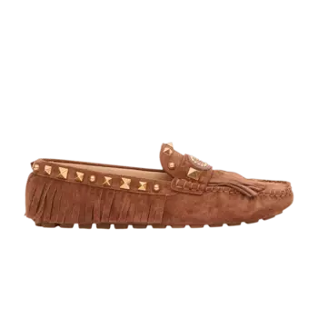 Лоферы Valentino Wmns Fastaway Driver Loafer 'Antique Brass Studs - Copper Brown', медный