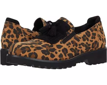 Лоферы Vaneli Zoelie Waterproof, цвет Camel Leopard Eureka/Black Suede