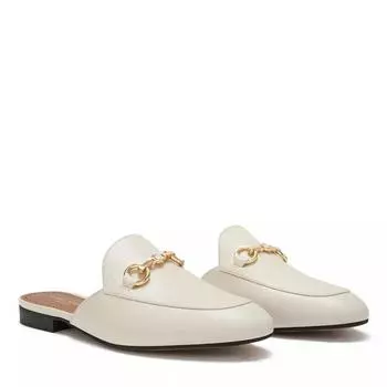 Лоферы vendme fleur calfskin leather slipper loafers beige Isabel Bernard, бежевый