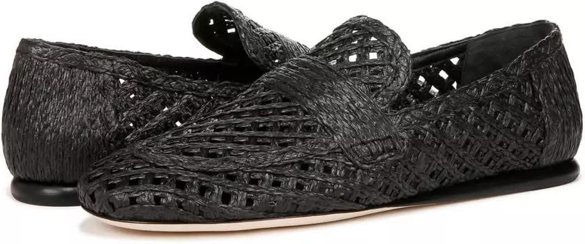 Лоферы Vince Davis Raffia, цвет Black Raffia