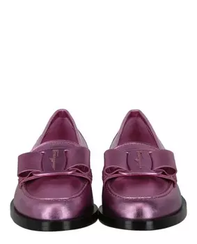 Лоферы Viva с эффектом металлик Salvatore Ferragamo, розовый