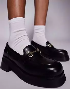 Лоферы Walk London Cheryl из черной кожи