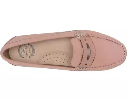 Лоферы Women's Leather Made in Brazil Luxury Jagged Penny Driving Style Loafer Driver Club USA, румяна нубук