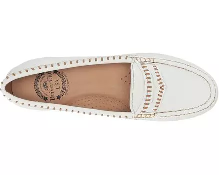 Лоферы Women's Leather Made in Brazil Maple Ave Loafer Driver Club USA, белый