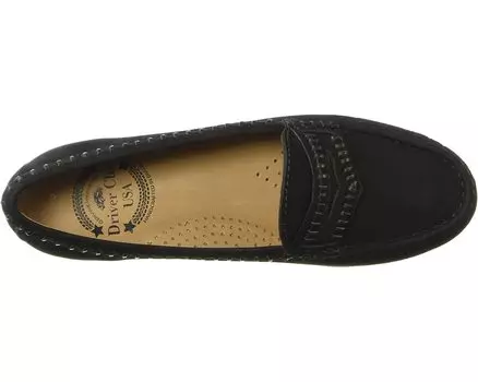 Лоферы Women's Leather Made in Brazil Maple Ave Loafer Driver Club USA, черный