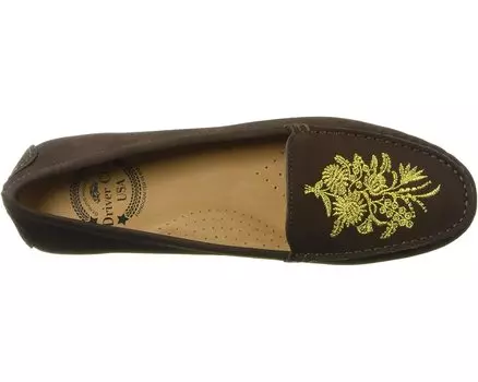 Лоферы Women's Leather Made in Brazil Nashville Loafer Driver Club USA, коричневый