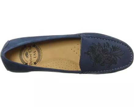 Лоферы Women's Leather Made in Brazil Nashville Loafer Driver Club USA, ледяной голубой нубук