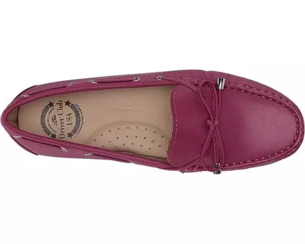 Лоферы Women's Leather Made in Brazil Natucket Driver Loafer Driver Club USA, розовая наппа