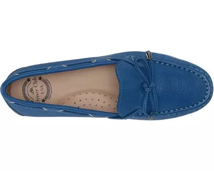 Лоферы Women's Leather Made in Brazil Natucket Driver Loafer Driver Club USA, синий