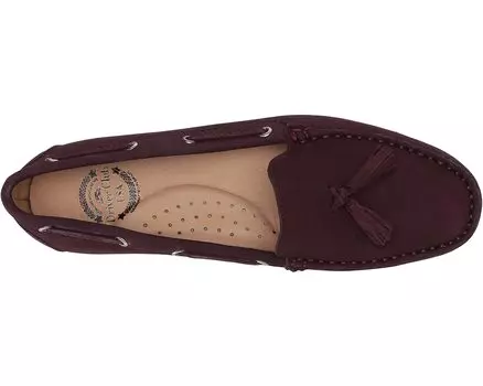 Лоферы Women's Leather Made in Brazil Tassle Driving Loafer Driver Club USA, винный нубук