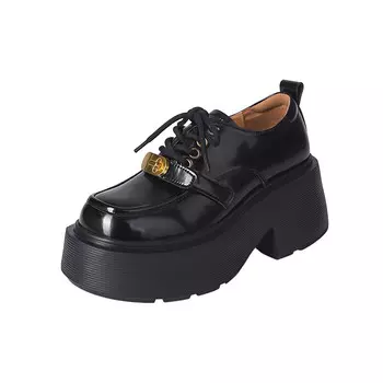 Лоферы женские Aiqinisha, цвет Black matte