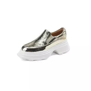 Лоферы женские Aiqinisha, серебряный