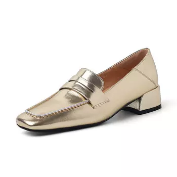 Лоферы женские Bai Shiting, золотой