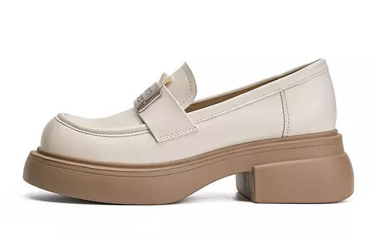 Лоферы женские бежевый Eblan