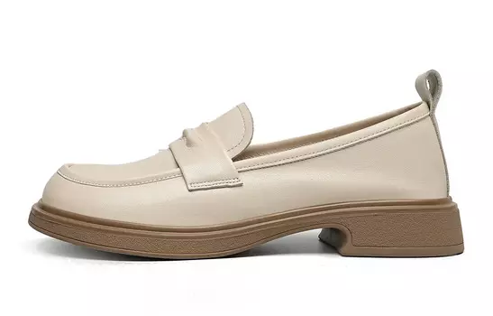 Лоферы женские бежевый Eblan