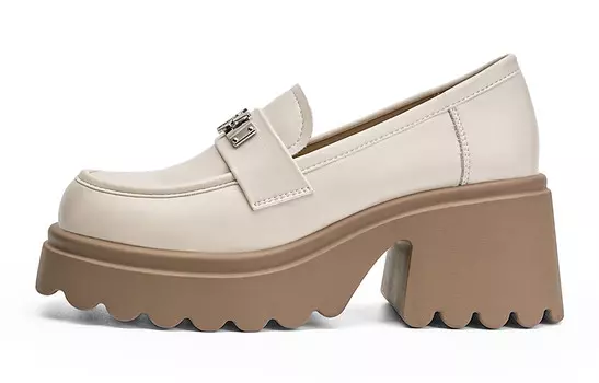 Лоферы женские бежевый Eblan