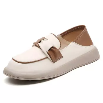 Лоферы женские бежевый/коричневый Reivantix