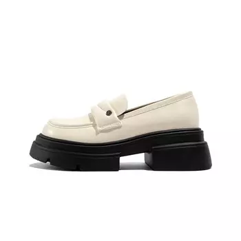 Лоферы женские бежевый Tuopin