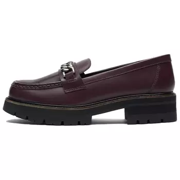 Лоферы женские бордовые Clarks