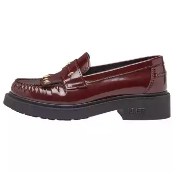 Лоферы женские бордовые Fendi