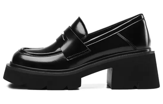 Лоферы женские Bosssunwen, цвет Burgundy