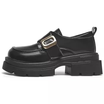 Лоферы женские черные Agsdon