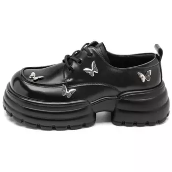 Лоферы женские черные Agsdon