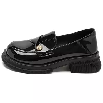 Лоферы женские черные Agsdon