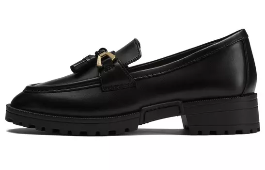 Лоферы женские черные Clarks