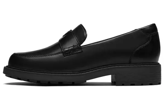 Лоферы женские черные Clarks
