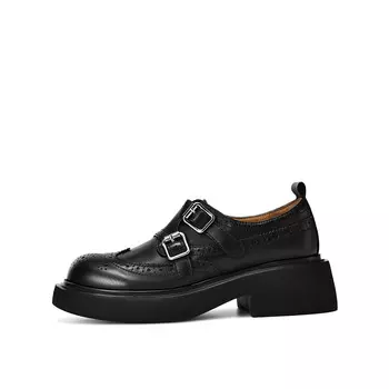 Лоферы женские черные Rosa Bianca