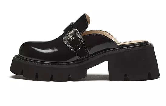Лоферы женские черный 73Hours