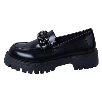 Лоферы женские черный Abcylm