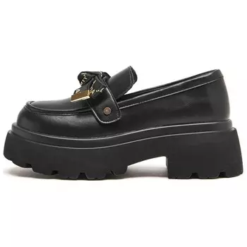 Лоферы женские черный Agsdon