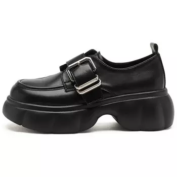 Лоферы женские черный Agsdon