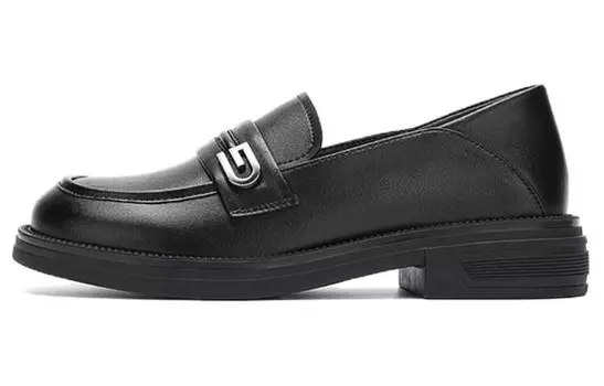 Лоферы женские черный Aokang