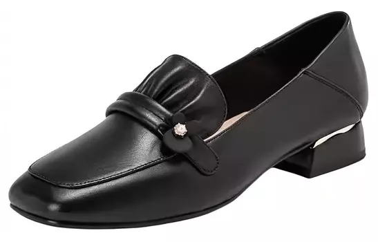 Лоферы женские черный Aokang