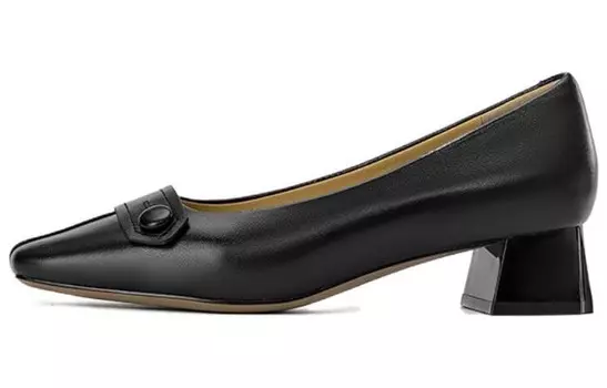 Лоферы женские черный Aokang