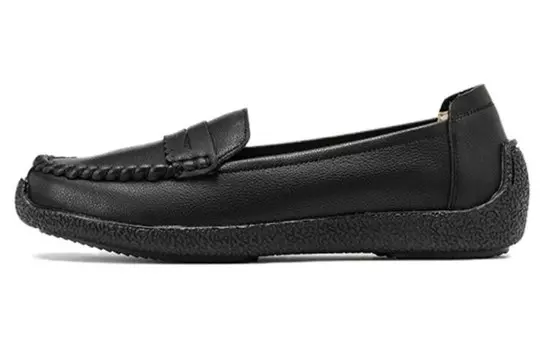 Лоферы женские черный Aokang