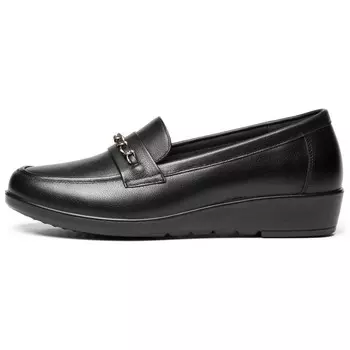 Лоферы женские черный Aokang